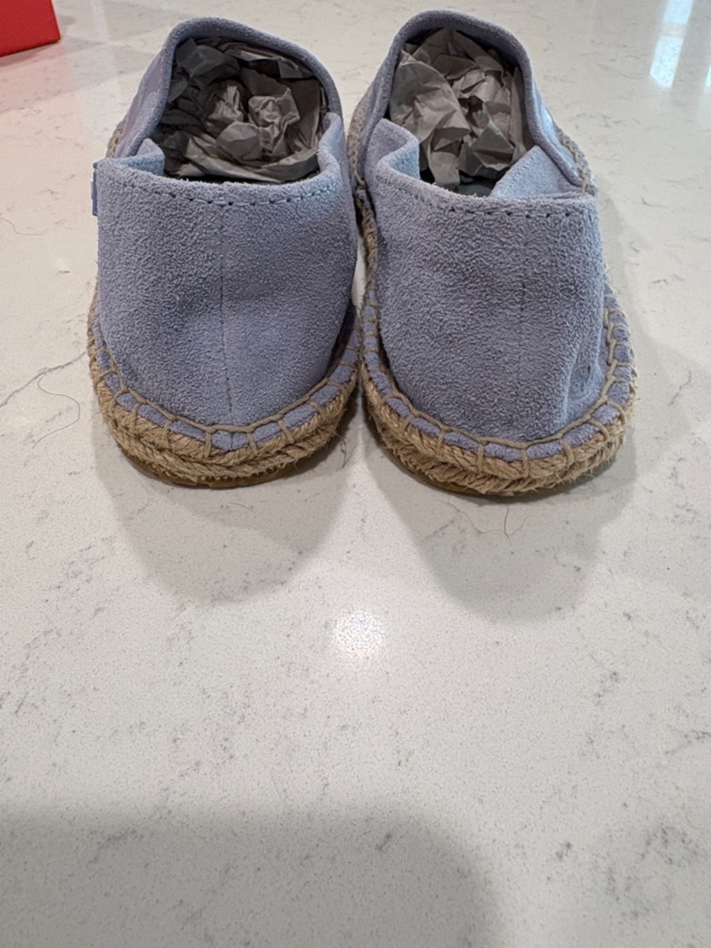 Coach Light Blue Canvas Espadrille Slip-Ons - Picture 4 of 9